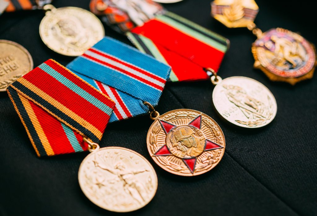 Anniversary Medals Of A Victory In The Great Patriotic War On A